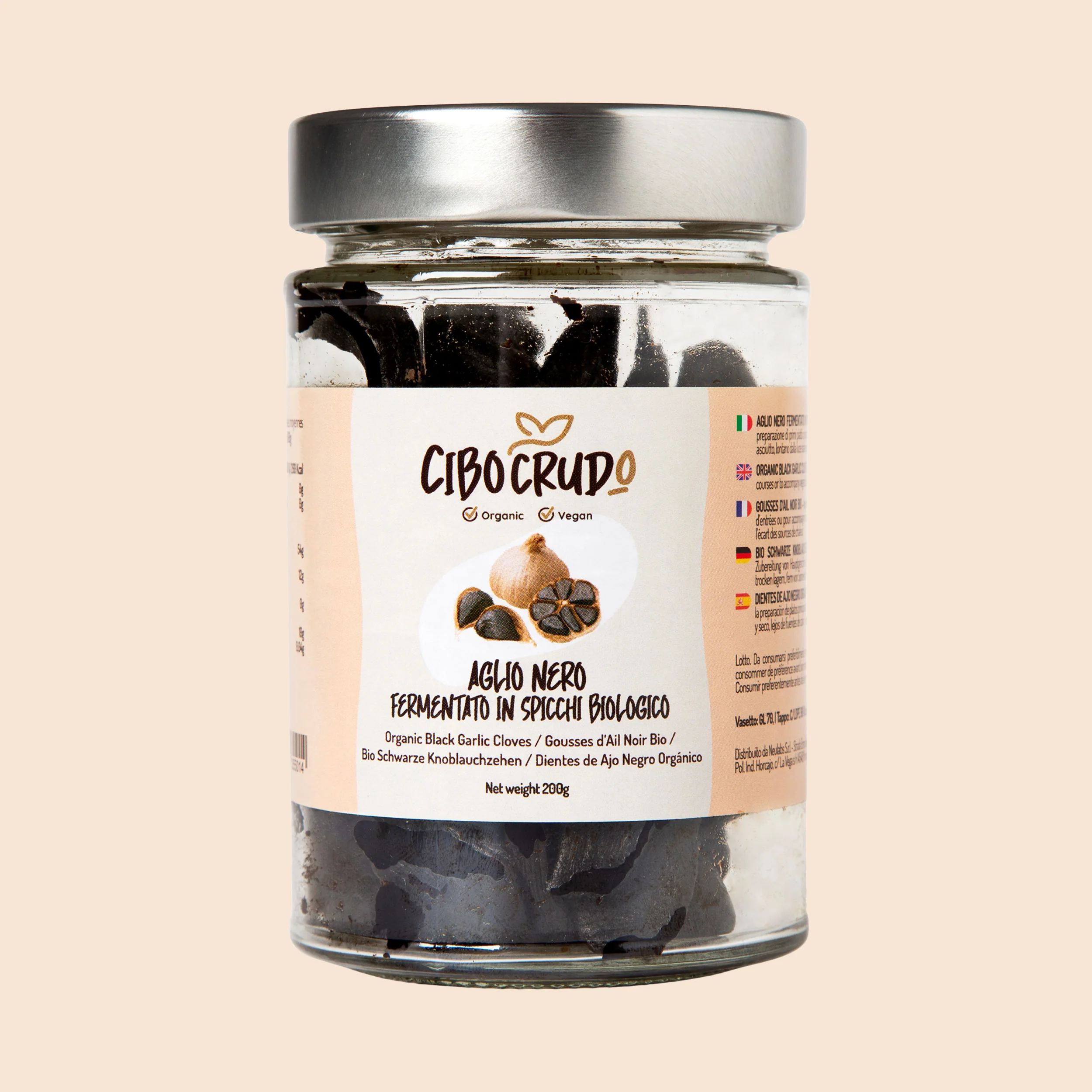 Aglio Nero Bio in Spicchi- 200 gr